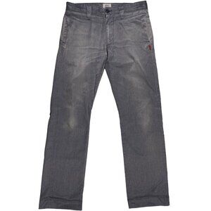WTAPS Khaki Tight Philosophy Twill Trousers Gray men's size 32x29.5